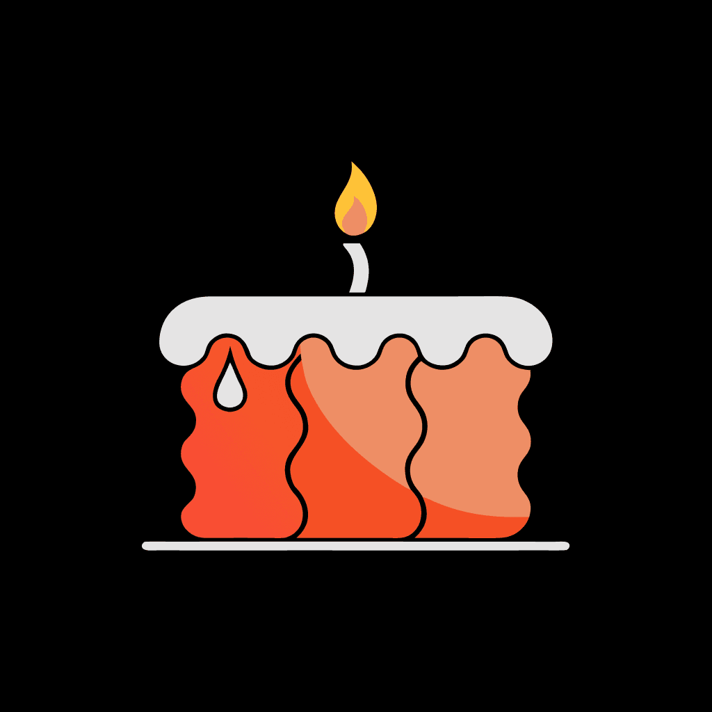 Birthdly birthday cake icon